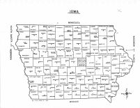 Iowa State Map, Marshall County 1967